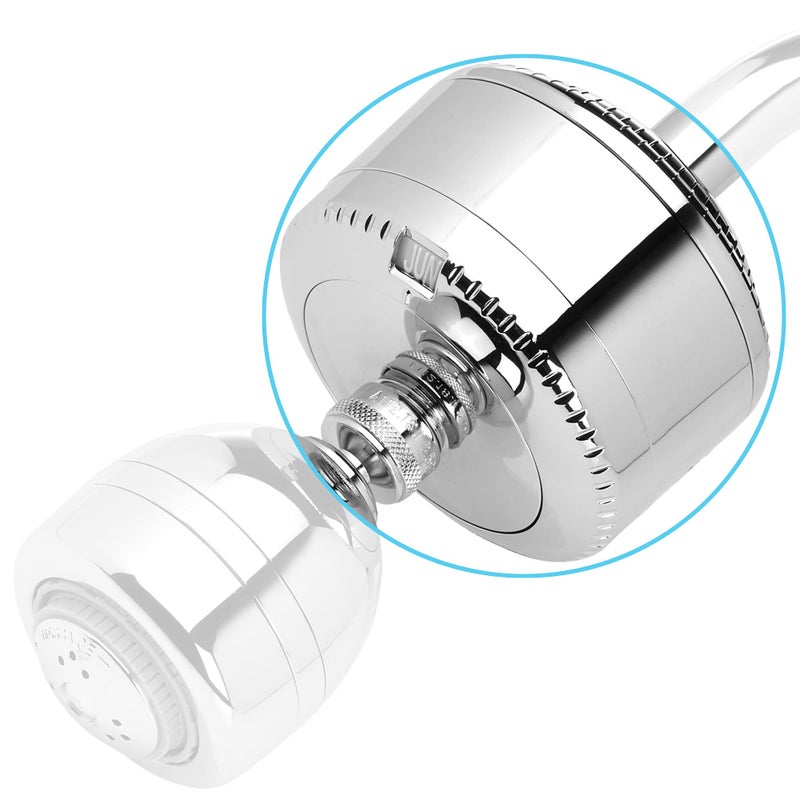 Sprite Showers Slim-Line 2 Universal Shower Filter, Chrome - Image 1